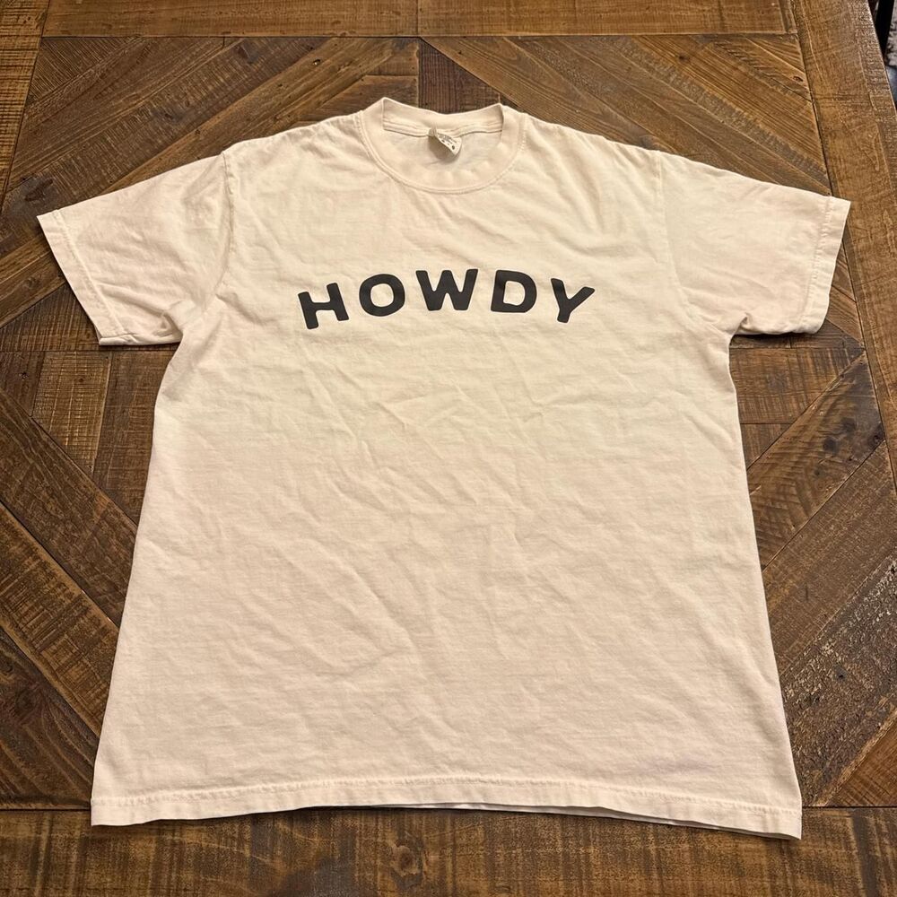 Comfort-colors Men's White and Cream T-shirt